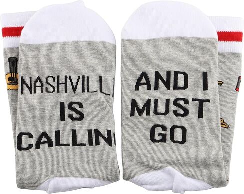 GJTIM Music City Nashville تحت عنوان هدية ناشفيل تدعو l يجب أن تذهب جوارب ناشفيل الجديدة هدية لمحبي ناشفيل in Kuwait