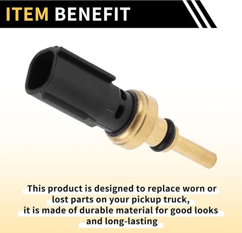 Coolant Temperature Sensor for Toyota Highlander 2016-2022 Water Temperature Temp Sender Sending Unit Sensor No.8942247010 Gold Tone in Saudi Arabia