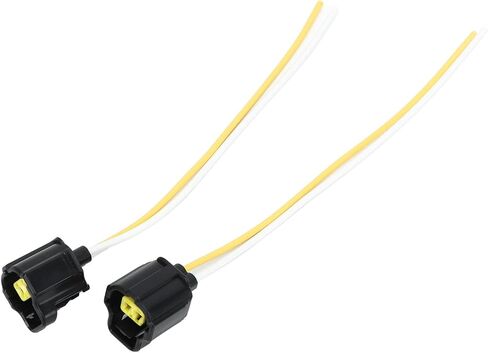 EVGATSAUTO 2 دبوس موصل مستشعر درجة حرارة الماء 90980-10737، 90980-11062 مادة ABS، مستشعر درجة حرارة سائل تبريد محرك السيارات، عبوتان in Kuwait