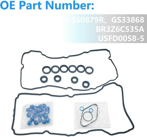 Valve Cover Gasket Kit VS50879R for Ford F-150 F150 3.5 Turbo Expedition Transit 150 250 350 Lincoln Navigator, Automotive Replacement Valve Cover Gasket Sets Replace VS 50879 R GS33868 BR3Z6C535A in Saudi Arabia