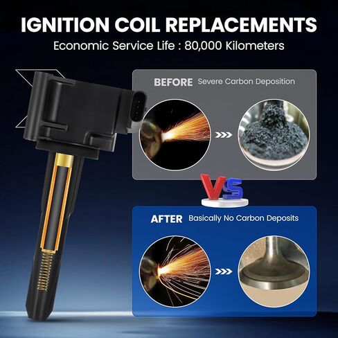 UF914 Ignition Coils Compatible with Cadillac CT4 CT5 CT6 XT4, Compatible with Chevy Blazer, Acadia, 2020-2021 2.0L L4 - Replaces 55511558, 55508084 (4PCS) in Saudi Arabia