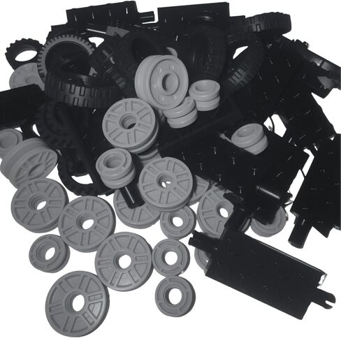 120PCS Technical Parts Wheels Gears Pack Replacement Set Compatible with Lego Accessories Parts and Pieces in Kuwait