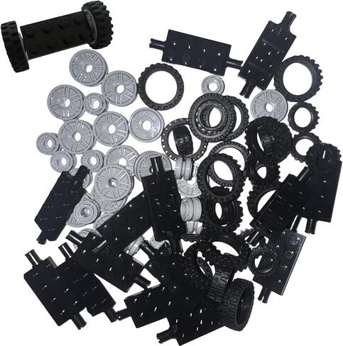 120PCS Technical Parts Wheels Gears Pack Replacement Set Compatible with Lego Accessories Parts and Pieces in Kuwait