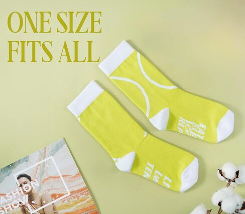 InnoBeta Tennis Gifts for Tennis Lovers & Coach for Christmas & Birthday, One Size Crew Socks in Saudi Arabia