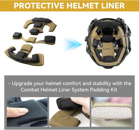 Tactical Helmet Padding Kit, Premium Interior Cushion System in Saudi Arabia