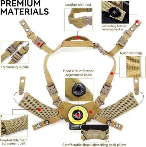 Tactical Helmet Padding Kit, Premium Interior Cushion System in Saudi Arabia