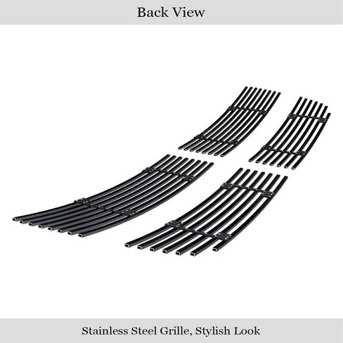 APS Premium Stainless Steel SS Black Billet Grille Grill Insert Compatible with Ram 2500 3500 2010 2011 2012 Main Upper N19-H46866D in Saudi Arabia