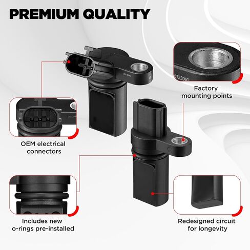 BDFHYK PC775 917-740 مستشعر موضع عمود الحدبات 2 قطعة لنيسان 350Z، ألتيما، GT-R، ماكسيما، مورانو، باثفايندر، كويست، روج، سينترا in Kuwait
