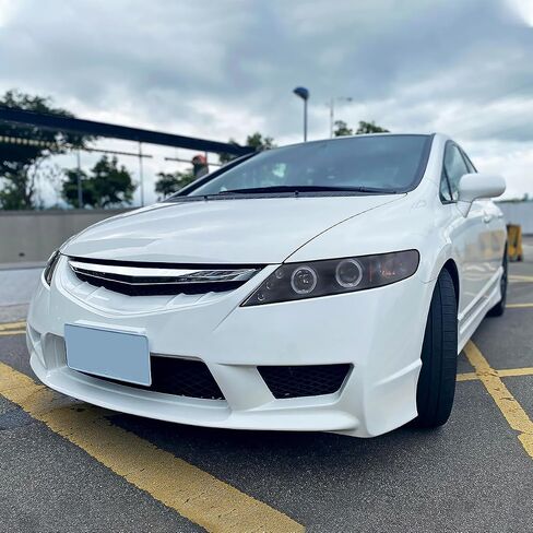 SPEC-D TUNING LED Projector Headlights Black Compatible with 2006-2011 Honda Civic 4 Door Sedan, Left + Right Pair Headlamps Assembly in Saudi Arabia