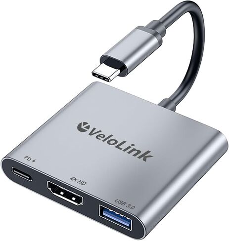 محول usbc إلى hdmi، hdmi إلى USB c مع منفذ PD 100W وUSB 3.0، محول HDMI 4K@30 هرتز، محول USB C Hub متعدد المنافذ AV متوافق مع أجهزة الكمبيوتر المحمولة، iPhone، PC، Switch، Steam Deck، rog Ally والمزيد... in Saudi Arabia