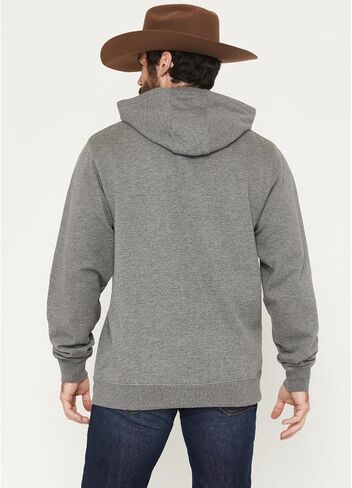 Cinch Men's Grey Logo Essentials Hoodie in Saudi Arabia