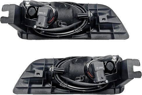 Fog Lights Assembly Replacement for 2003-2007 Honda Accord 4 Door Sedan, 1 Pair Front Bumper Driving Fog Lamps with Halogen Bulbs & Switch and Wiring Kit (Clear Lens) in Saudi Arabia