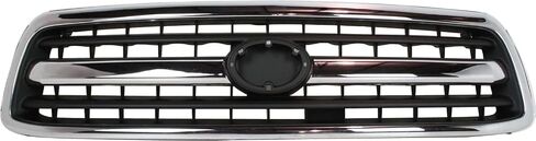 Garage-Pro Grille Assembly Compatible with 2000-2002 Toyota Tundra Chrome Shell with Painted Black Insert in Saudi Arabia