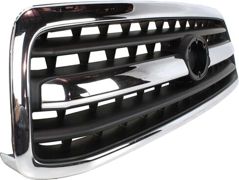Garage-Pro Grille Assembly Compatible with 2000-2002 Toyota Tundra Chrome Shell with Painted Black Insert in Saudi Arabia