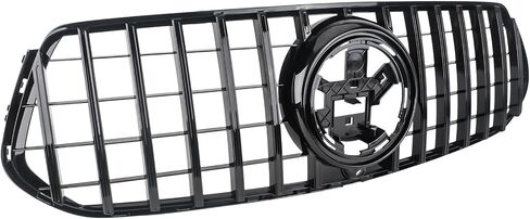 For 2020 2021 2022 2023 2024 2025 Mercedes Benz W167 GLE 300 350 400 450 580 SUV Coupe Black GT Style Front Bumper Grille Glossy Black in Saudi Arabia