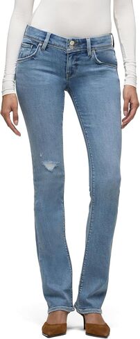 HUDSON Women's Beth Mid Rise Baby Bootcut Jean with Back Flap Pockets in Saudi Arabia