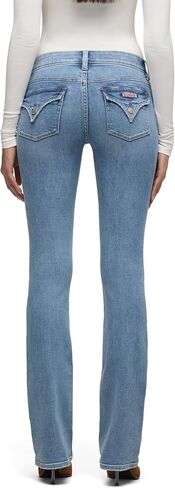 HUDSON Women's Beth Mid Rise Baby Bootcut Jean with Back Flap Pockets in Saudi Arabia