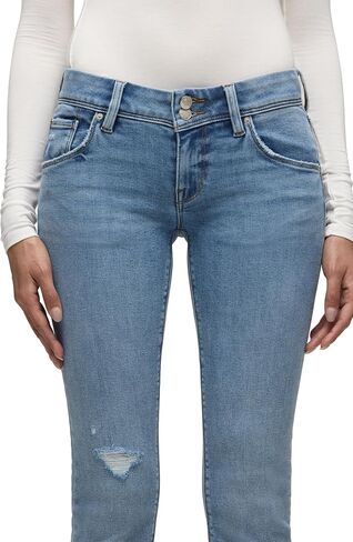 HUDSON Women's Beth Mid Rise Baby Bootcut Jean with Back Flap Pockets in Saudi Arabia
