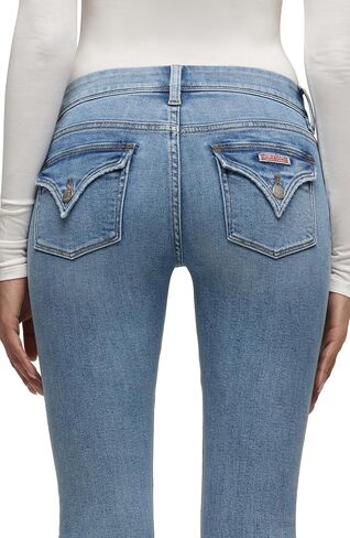 HUDSON Women's Beth Mid Rise Baby Bootcut Jean with Back Flap Pockets in Saudi Arabia