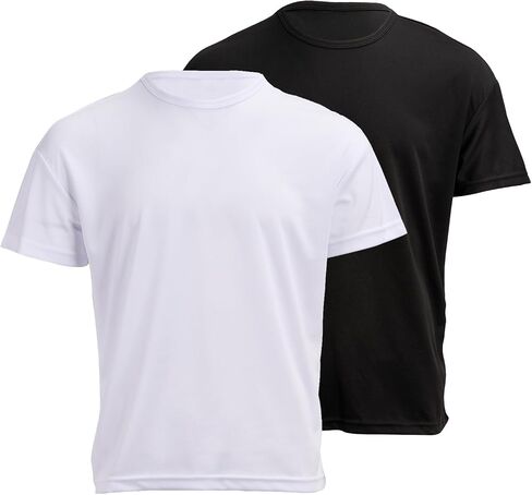 2 Pack Men's T Shirts Athletic Running Gym Workout Short Sleeve in Saudi Arabia