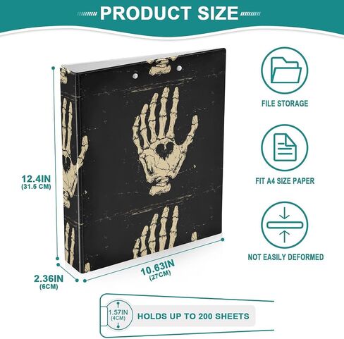 3 Ring Binder 1 Pack Animal Wildlife Watercolor with 2 Pockets Design Three Ring Binder with 1.5 inch Round Ring for School or Office Supplies in Kuwait