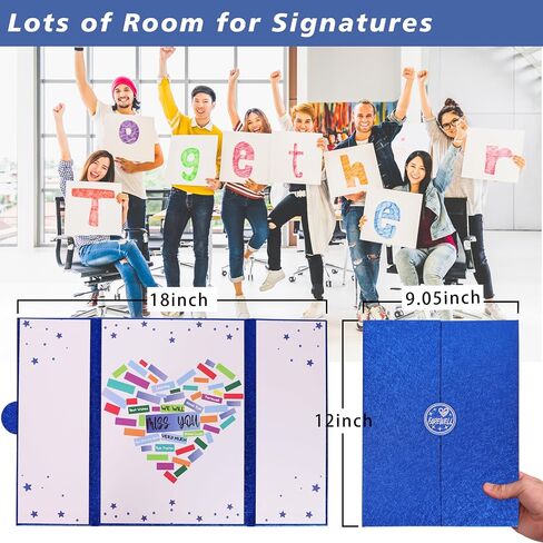 Farewell Party Decorations Guest Book, Rose Gold We Will Miss You Signature Board, Farewell Gifts for Coworker Retirement & Going Away, Goodbye Cards for Coworker, Teacher, Classmate Leaving in Saudi Arabia