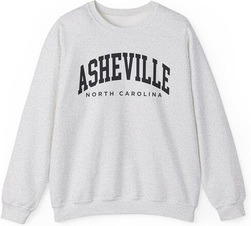 Asheville North Carolina Adult Unisex Crewneck Sweatshirt in Saudi Arabia