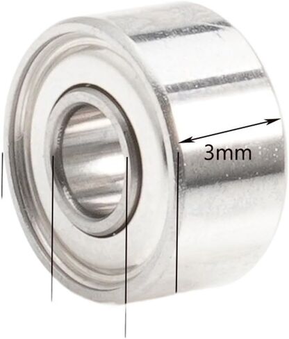 10Pcs 693ZZ Ball Bearing 3x8x4mm Engine Bearing 693 ZZ Fan Bearing 619/3ZZ R-830ZZ EMQ Motor Fan Bearing 693Z 693(MR106ZZ 6x10x3) in Saudi Arabia