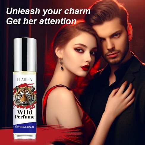 عطر رجالي مملوء بالفيرومون - عطر خشبي ومسك للجذب والثقة - كرة دوارة من الزيت العطري تدوم طويلاً - رائحة مناسبة للسفر 10 مل in Saudi Arabia