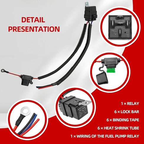 Fuel Pump Relay Wiring Kit Replace# 68269523AD Compatible with JP Grand Cherokee, Dodge Grand Caravan/Durango, Chrysler Town Country, Ram 1500 in Saudi Arabia