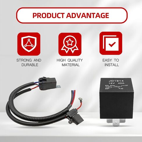 Fuel Pump Relay Wiring Kit Replace# 68269523AD Compatible with JP Grand Cherokee, Dodge Grand Caravan/Durango, Chrysler Town Country, Ram 1500 in Saudi Arabia