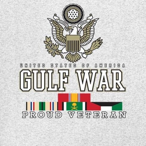 Gulf War Proud Veteran T-Shirt American Vet Army Desert Storm Operation Valor DD 214 Soldier Patriotic Men's Tee in Saudi Arabia