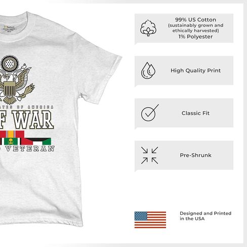 Gulf War Proud Veteran T-Shirt American Vet Army Desert Storm Operation Valor DD 214 Soldier Patriotic Men's Tee in Saudi Arabia