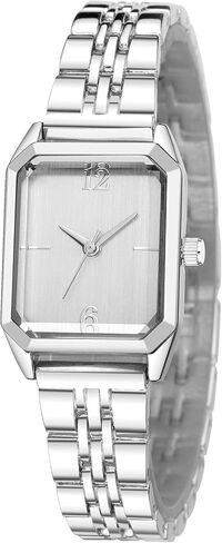 ساعة اي بي اس او بسوار مربع فاخر للنساء - ساعة يد نسائية بسيطة وحركة كوارتز يابانية، مقاومة للماء يوميًا in Kuwait