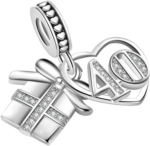 صندوق هدايا نسائي لـ 13 16 18 21 30 40 50 60 سحر عيد ميلاد متوافق مع أساور Pandora Charms لمجوهرات الابنة والحفيدة والأم والجدة in Saudi Arabia