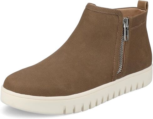 Journee Collection Women's Alita Zippered Ankle Sneaker Booties in Saudi Arabia