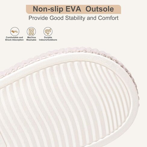 Slippers for Women House Bedroom Memory Foam Corduroy Crossbands Slide Home Shoes in Saudi Arabia