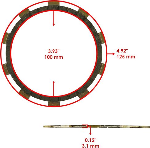 Caltric Clutch Friction Steel Plates Spring Kit Compatible with Yamaha Blaster 200 YFS200 1988-2006 in Saudi Arabia