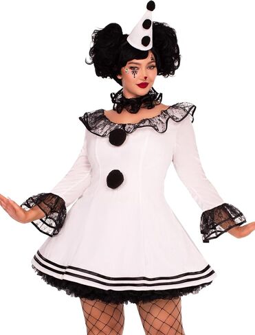 Leg Avenue Women's 3 PC Pierrot Sexy Clown Costume Plus Size Costumes for Women in Saudi Arabia