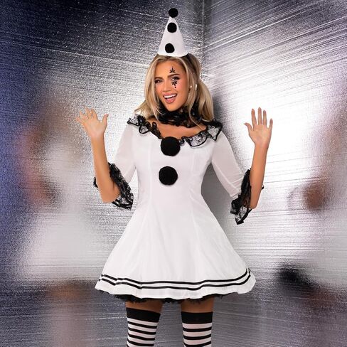 Leg Avenue Women's 3 PC Pierrot Sexy Clown Costume Plus Size Costumes for Women in Saudi Arabia