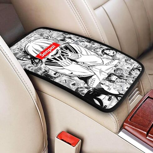 Anime Auto Center Console Cover Pad Car Armrest Seat Box Cover Cushion Universal for Most Vehicle SUV Truck Car Accessories Decor (2) in Saudi Arabia