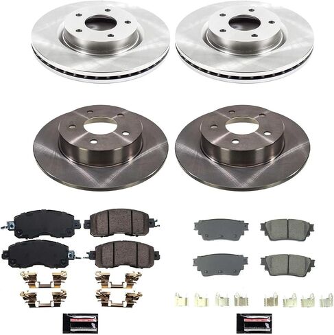 Power Stop Front and Rear CRK8684 Geomet Coated Brake Rotor and Pad Kit For Nissan Altima 2019-2023 [Model Specific] in Saudi Arabia