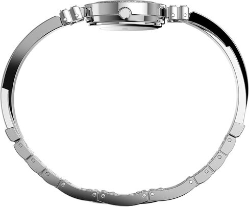 Timex Women's Dress Self-Adjustable Bracelet Watch - Two-Tone Bracelet Mother of Pearl Dial Two-Tone Case in Saudi Arabia