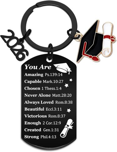 هدايا التخرج 2026 سلاسل المفاتيح علامات الكتاب المقدس الصف الخامس هدايا التخرج من المدرسة الثانوية لها اكسسوارات الكتاب المقدس المرأة يسوع المسيحية المفاتيح مزمور 139 للطلاب المراهقين كبار 2026 in Kuwait