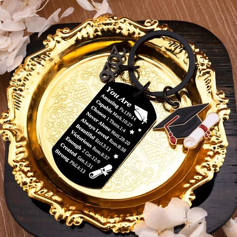 هدايا التخرج 2026 سلاسل المفاتيح علامات الكتاب المقدس الصف الخامس هدايا التخرج من المدرسة الثانوية لها اكسسوارات الكتاب المقدس المرأة يسوع المسيحية المفاتيح مزمور 139 للطلاب المراهقين كبار 2026 in Kuwait