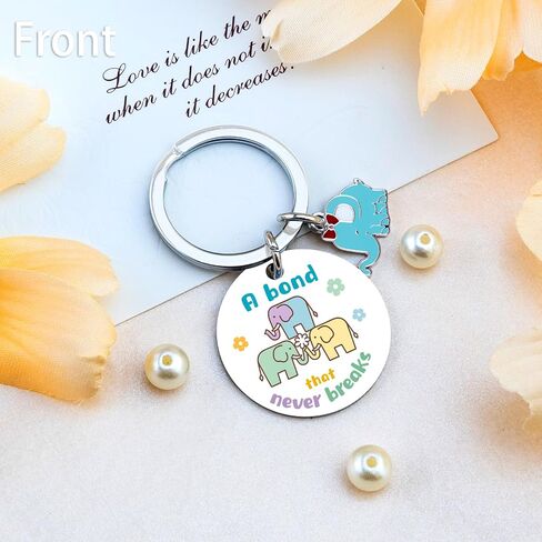 أفضل هدايا عيد ميلاد صديق للنساء، سلسلة مفاتيح فريدة من نوعها على شكل فيل للصداقة مع قصة مضحكة، أفكار هدايا لصديقات أفضل الأخوات، هدايا عيد ميلاد جالنتين in Kuwait