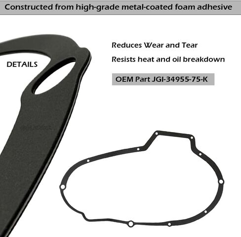 Primary Cover Gasket, Seal and O-Ring Kit for Sportster 883 1000 1100 1200 Roadster XLS XLH883 XLH1100 1978-1985 OEM#34955-75 in Saudi Arabia