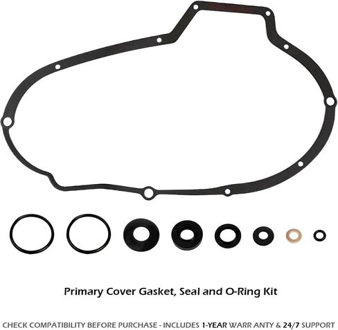 Primary Cover Gasket, Seal and O-Ring Kit for Sportster 883 1000 1100 1200 Roadster XLS XLH883 XLH1100 1978-1985 OEM#34955-75 in Saudi Arabia