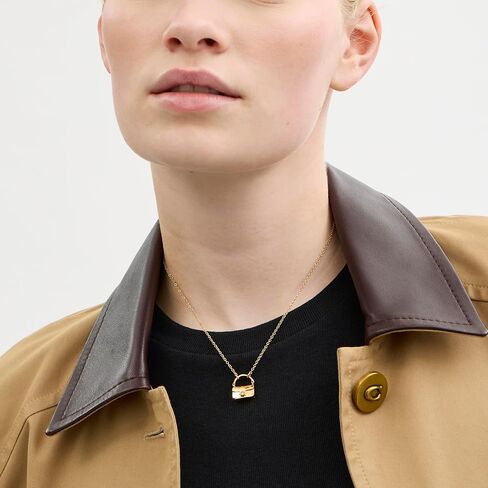 COACH Women's Signature Handbag Pendant Necklace in Saudi Arabia