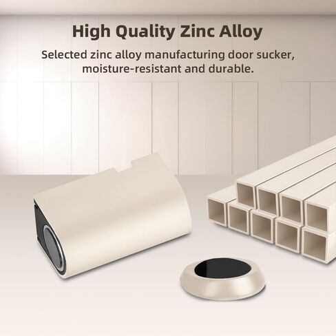 Windproof Magnetic Door Stoppers, Punch-Free Mechanical Silent Floor Door Stop, Adjustable Height for Door Gaps, Magnetic Door Catch Holder to Keep Open, No-Drill & Screws, Black in Saudi Arabia